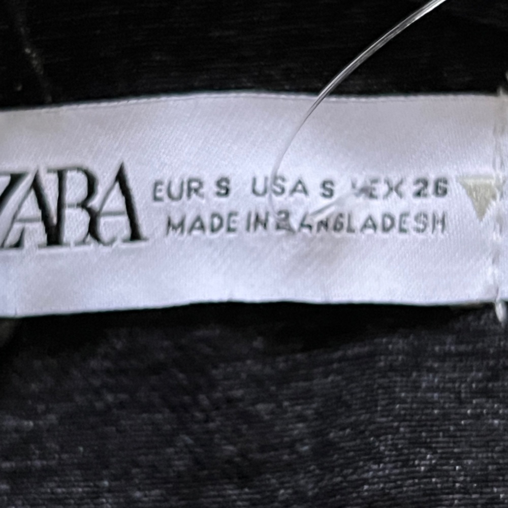 Zara Black One-Shoulder Studded Top - Picture 9 of 9